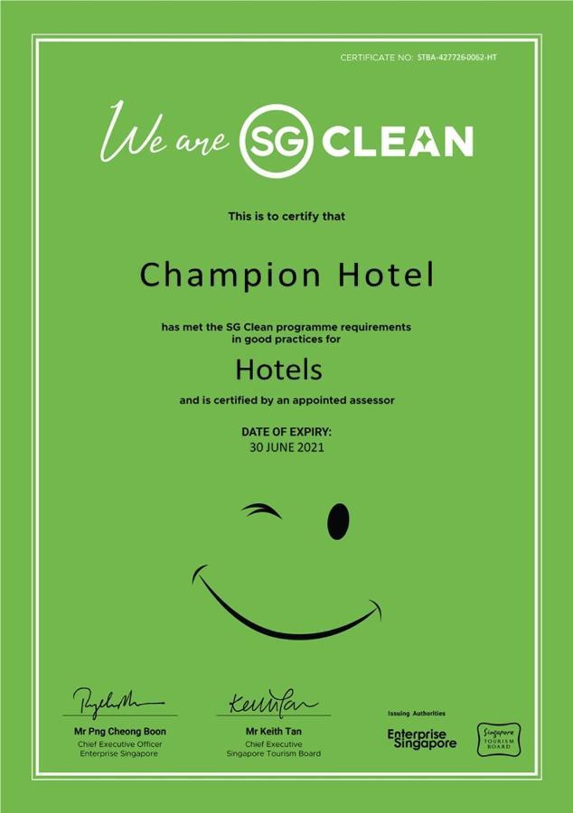Champion Hotel Singapur Exteriér fotografie